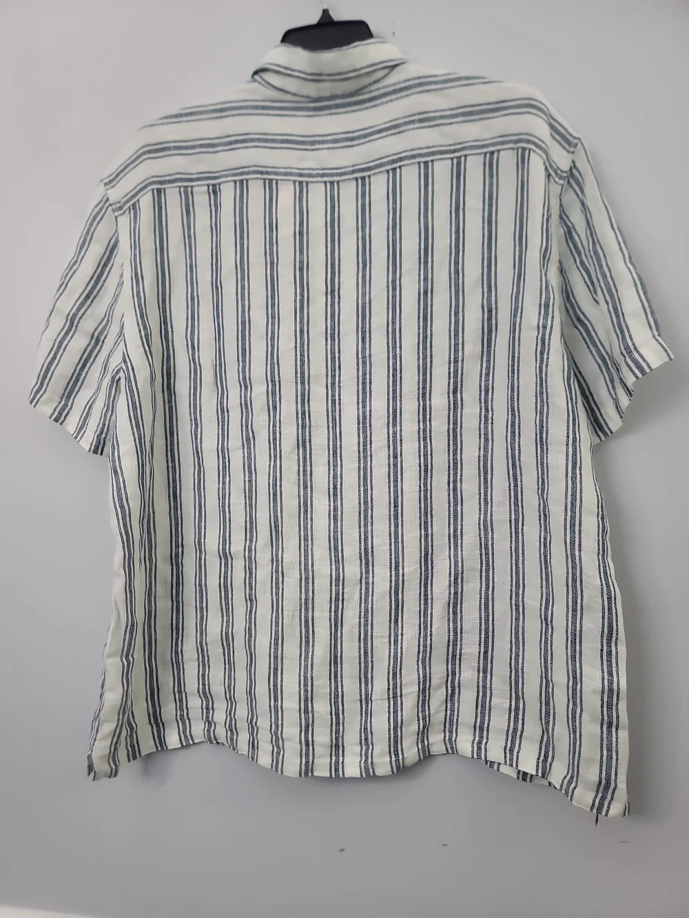 Faherty Short-Sleeve Palma Linen Camp Shirt - Ryecroft Valley Stripe
